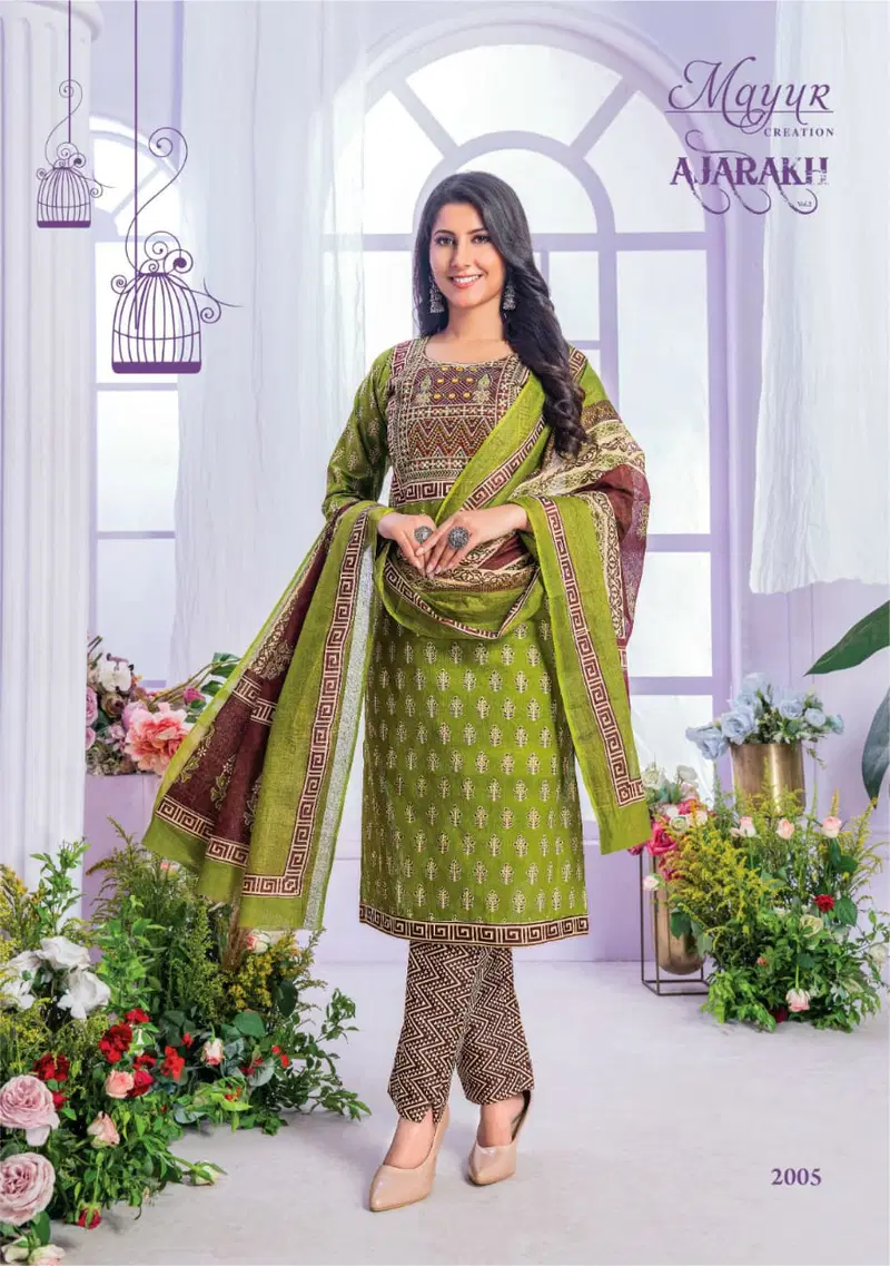 Ajarakh Vol 2 By Mayur Cotton Printed Kurti With Bottom Dupatta Wholesale Clothing Suppliers In India
